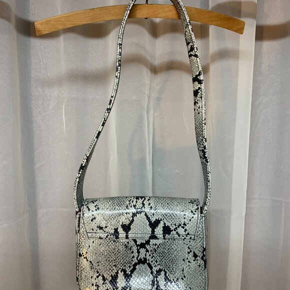 Nine West Grey and Black Faux Snake Skin Purse - Picture 2 of 10